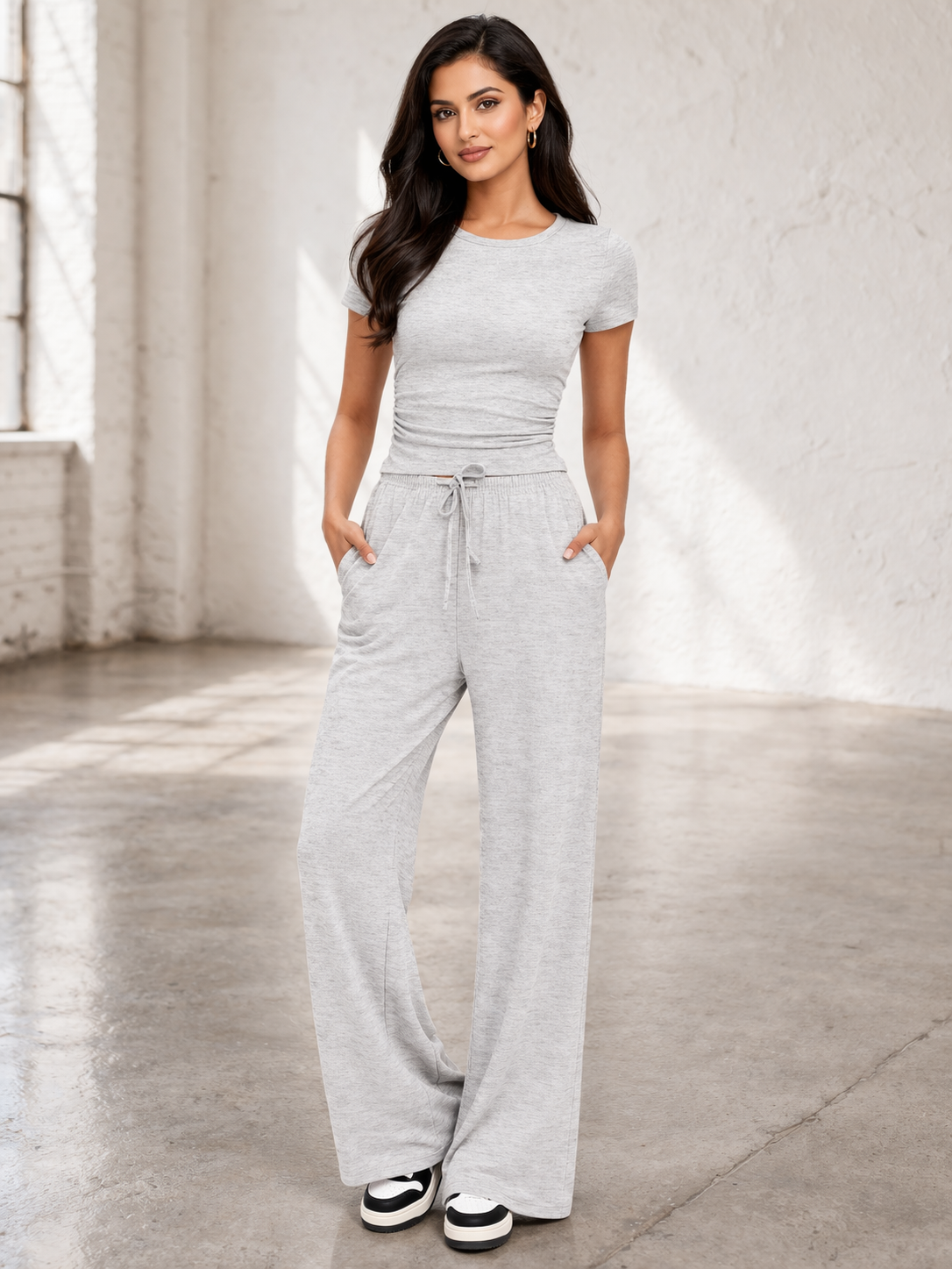 Heather Grey Elevated Lounge Co-ord