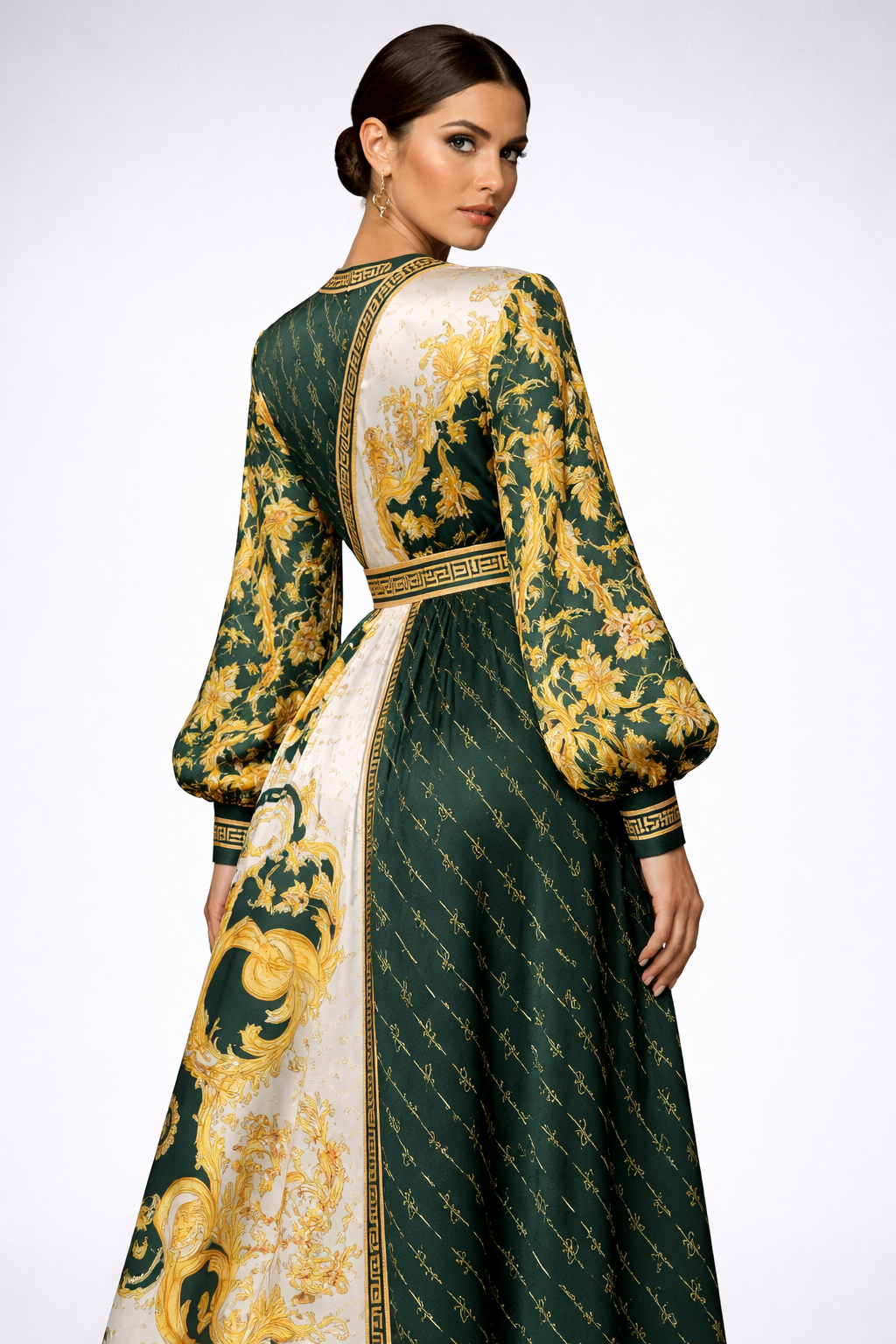 The Milano Baroque Maxi Dress