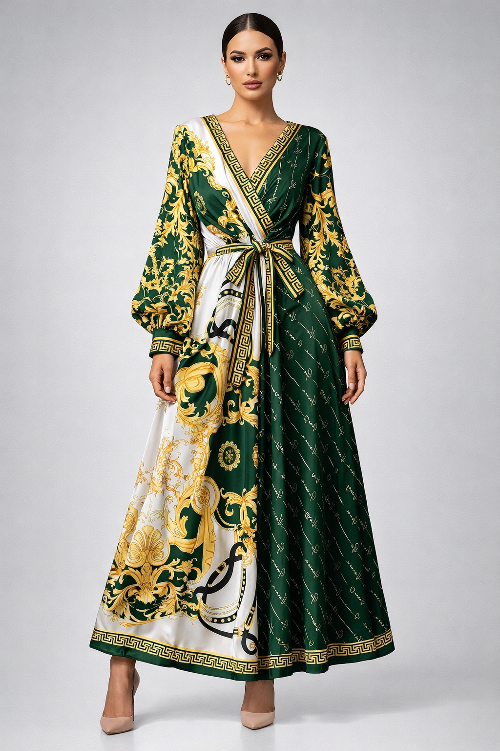 The Milano Baroque Maxi Dress