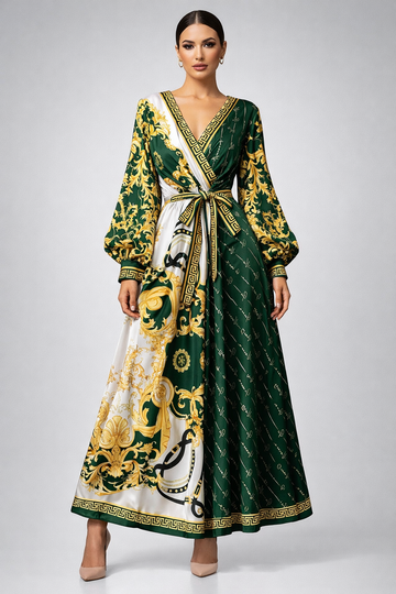 The Milano Baroque Maxi Dress