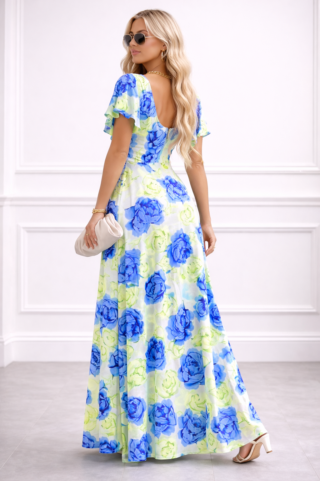 The Capri Floral Maxi