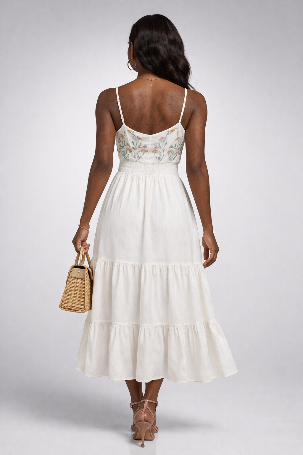 The Daisy Embroidered Midi Dress