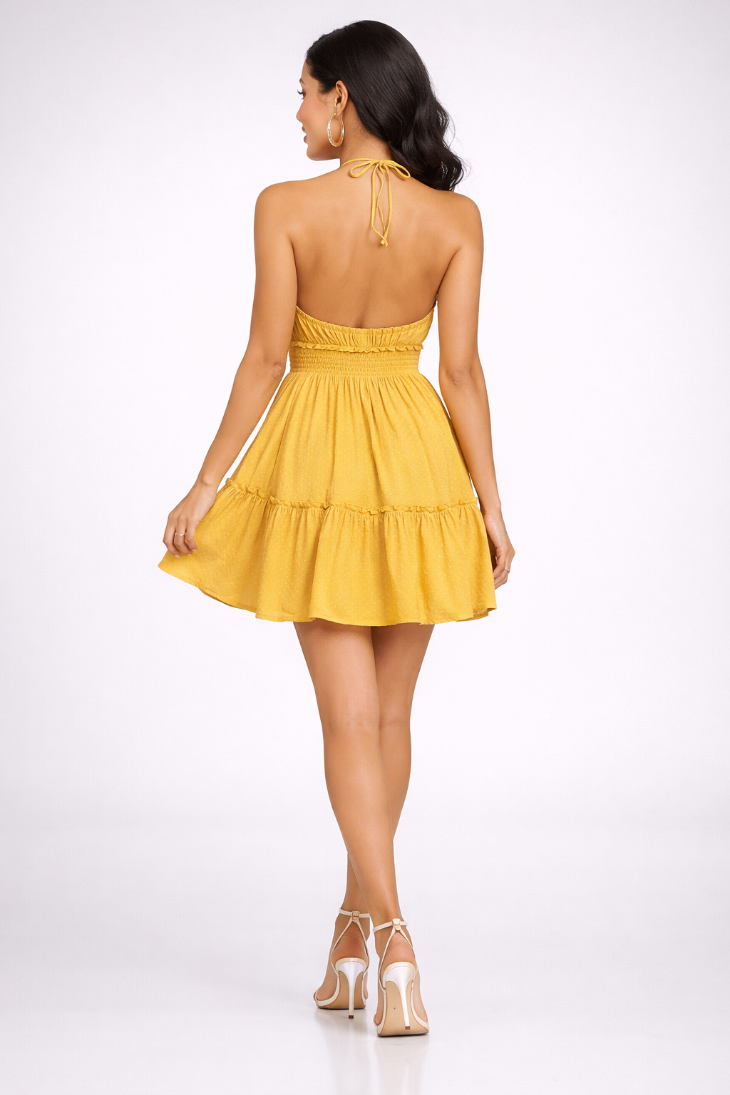 The Soleil Yellow Mini Dress