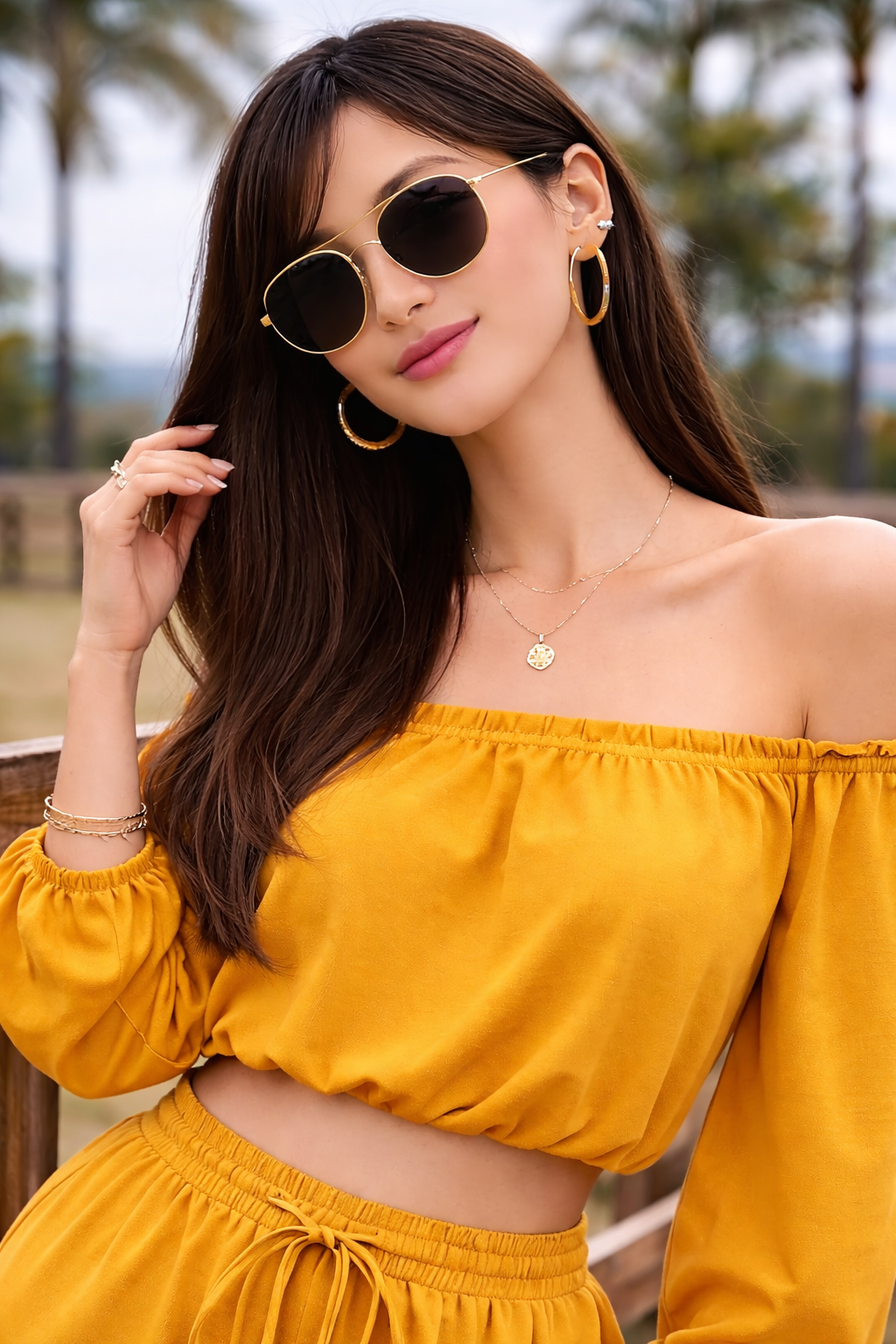 Marigold Bardot Lounge Co-ord Set