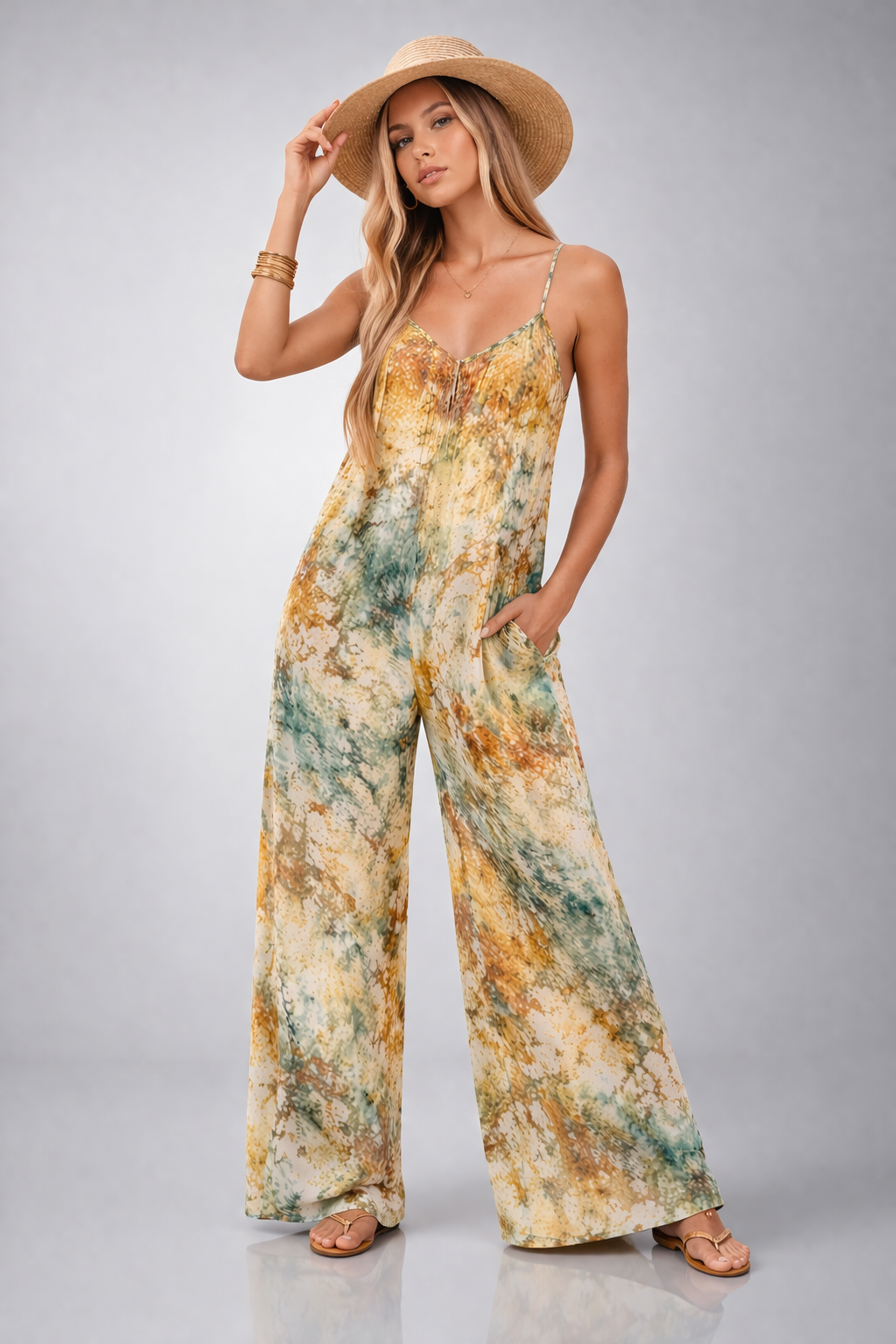 The 'Oasis' Printed Jumpsuit