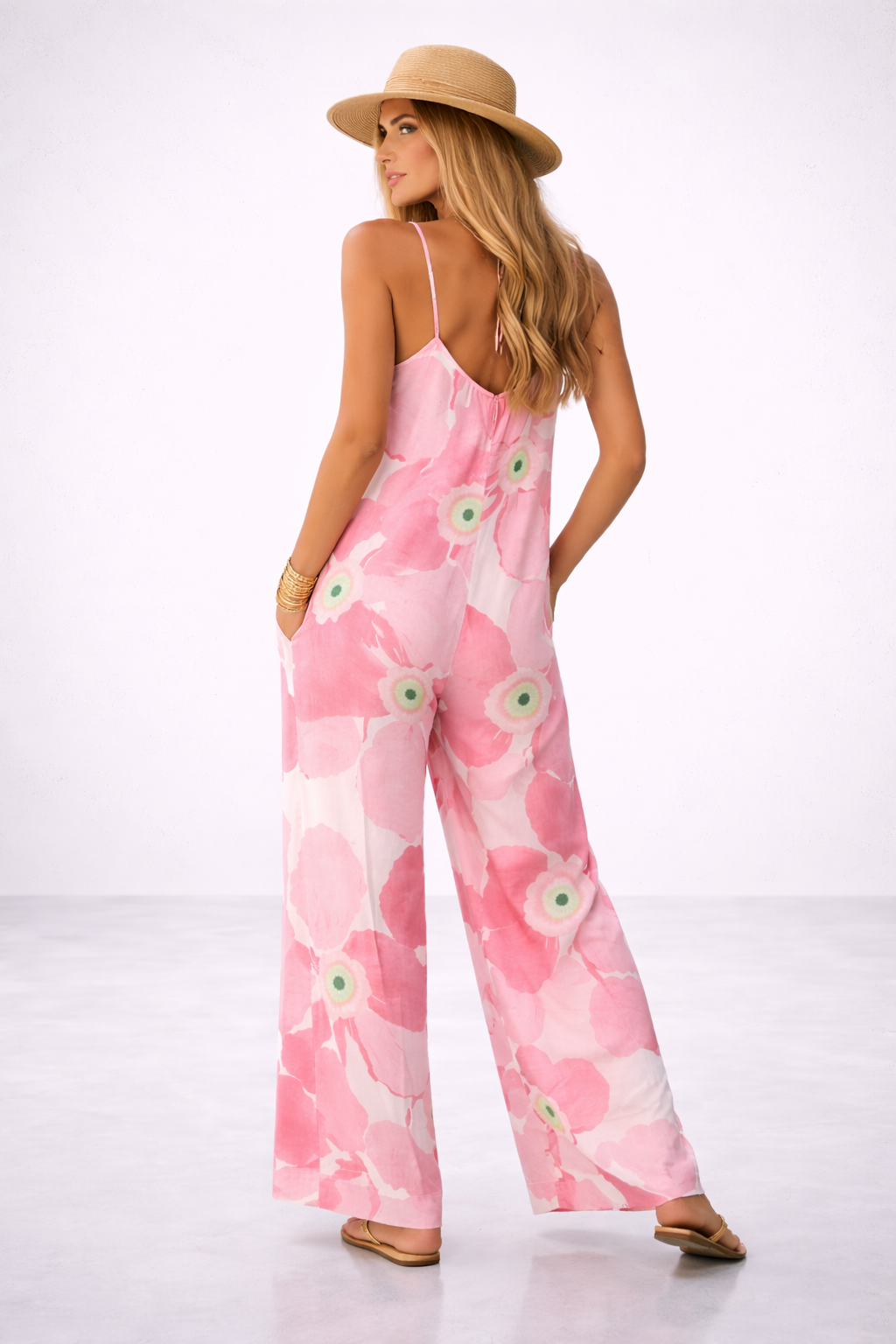 The Paloma Pink Floral Jumpsuit