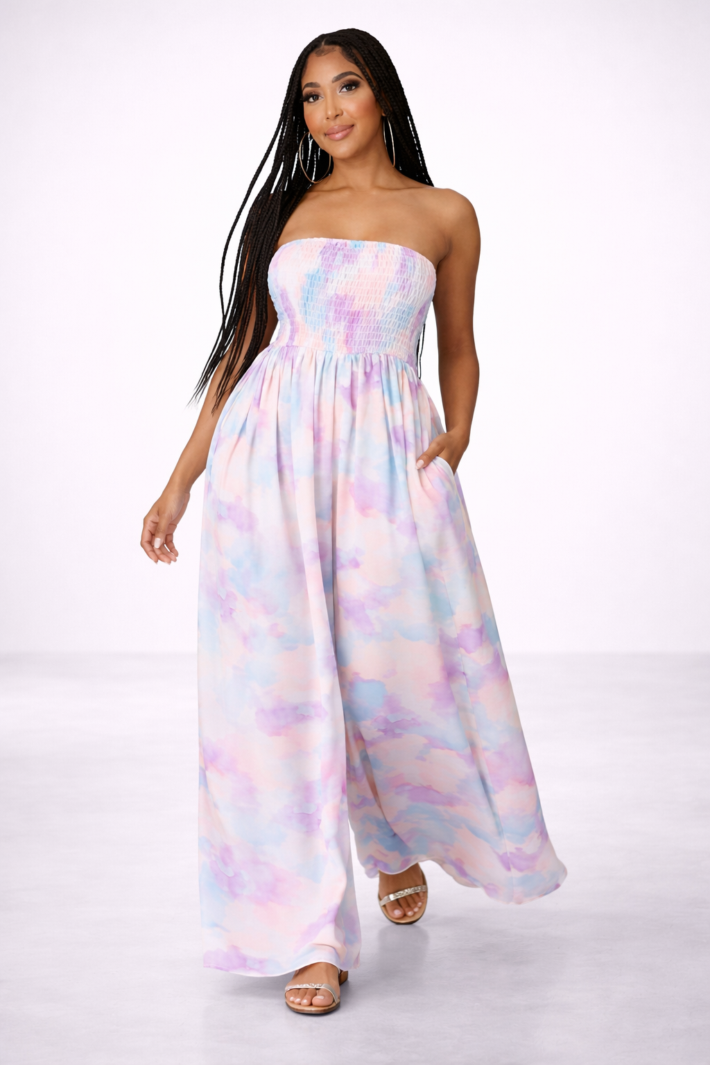 The Skye Watercolor Jumpsuit