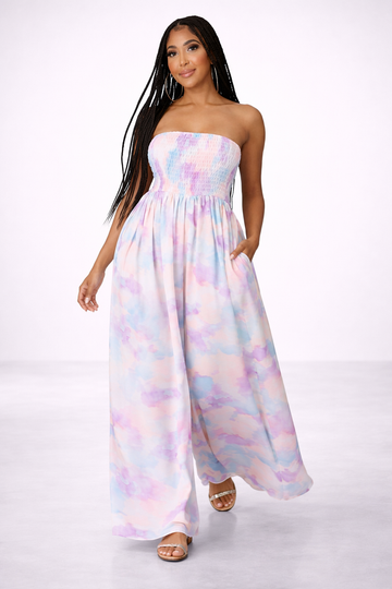 The Skye Watercolor Jumpsuit