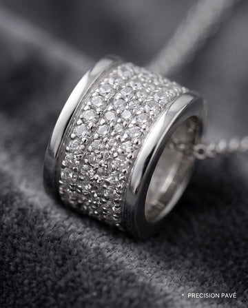A refined silver‑tone necklace and earring set