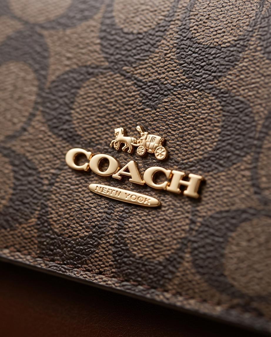Elegant Chain-Handle Monogram Shoulder Bag